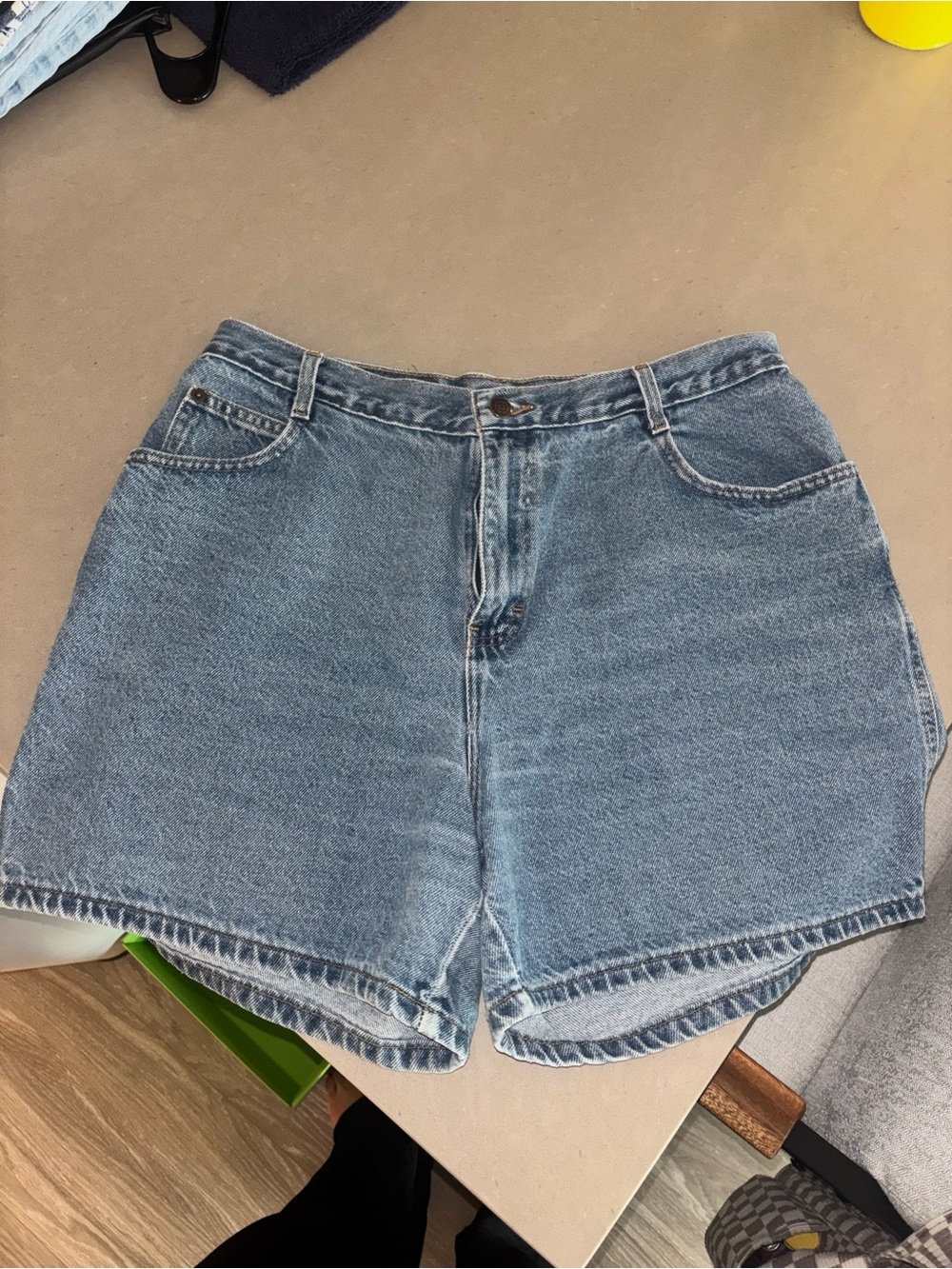 Gitano Light Blue High-Rise Denim Shorts